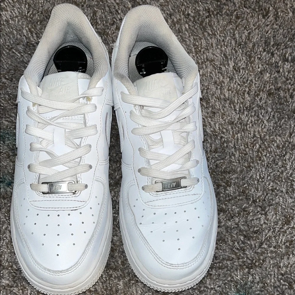 Nike Air Force One White Sneakers - Picture 2 of 10
